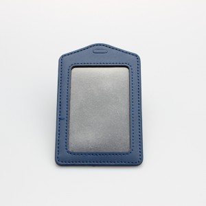 High quality Id card PU badge holder supplier