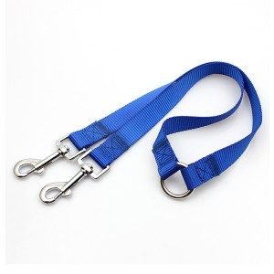 Factory wholesale cheap polyester printed walking dual dog leash