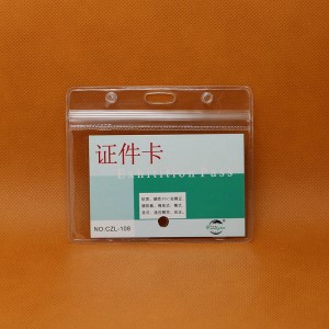 Hot sale custom plastic pvc clear pouch id credit card holders