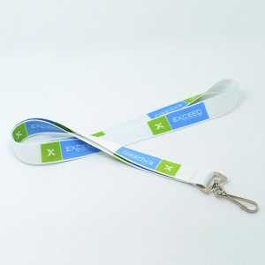 Wholesale ribbon satin lanyard for business card