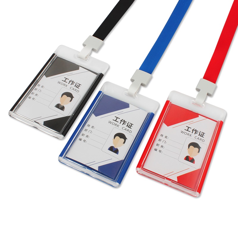 RTS Factory outlet High-quality school plastic transparent ID Card Holder(three-piece) Featured Image
