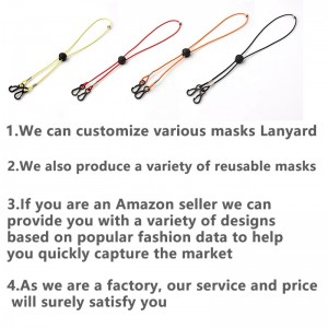 Herschel minimum order High quality Custom maskes holder cartoon lanyard straps kids face maskes lanyard chain branded