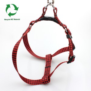Factory customized eco friendly RPET material safety pet dog harness
