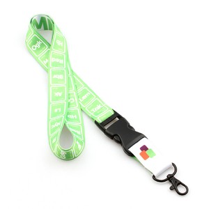 Manufacturer cheap custom sublimation printing polyester lanyard with breakaway buckle
