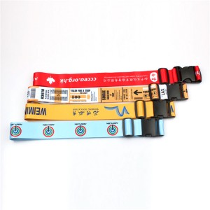 Wholesale low price airport personalized elastic luggage belt/strap with custom logo