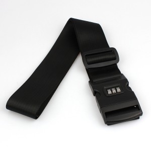 Popular password lock travel polyester luggage belt handle strap