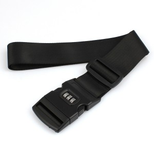 Popular password lock travel polyester luggage belt handle strap