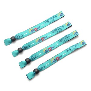 Factory Customized Promotional Gift Custom Cloth Fabric Woven Wrist Band,Sublimation Festival Event Wristband