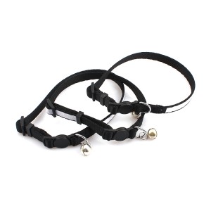 High quality polyester quick release safety breakaway cat collar with small bell