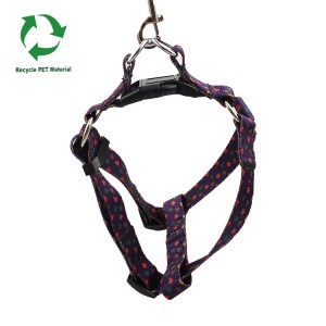 Recyclable RPET material service fashion dog harness pet
