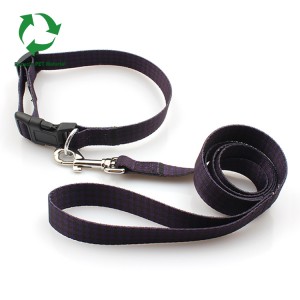Manufacturer eco friendly recyclable organic dog collar leash set