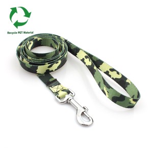 Wholesale custom camouflage RPET recycled dog leashes
