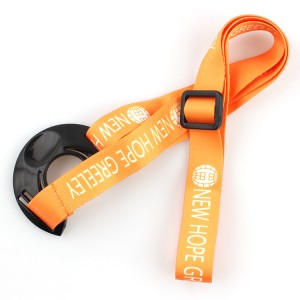Cheap fashional printing polyester lanyard with water bottle holder