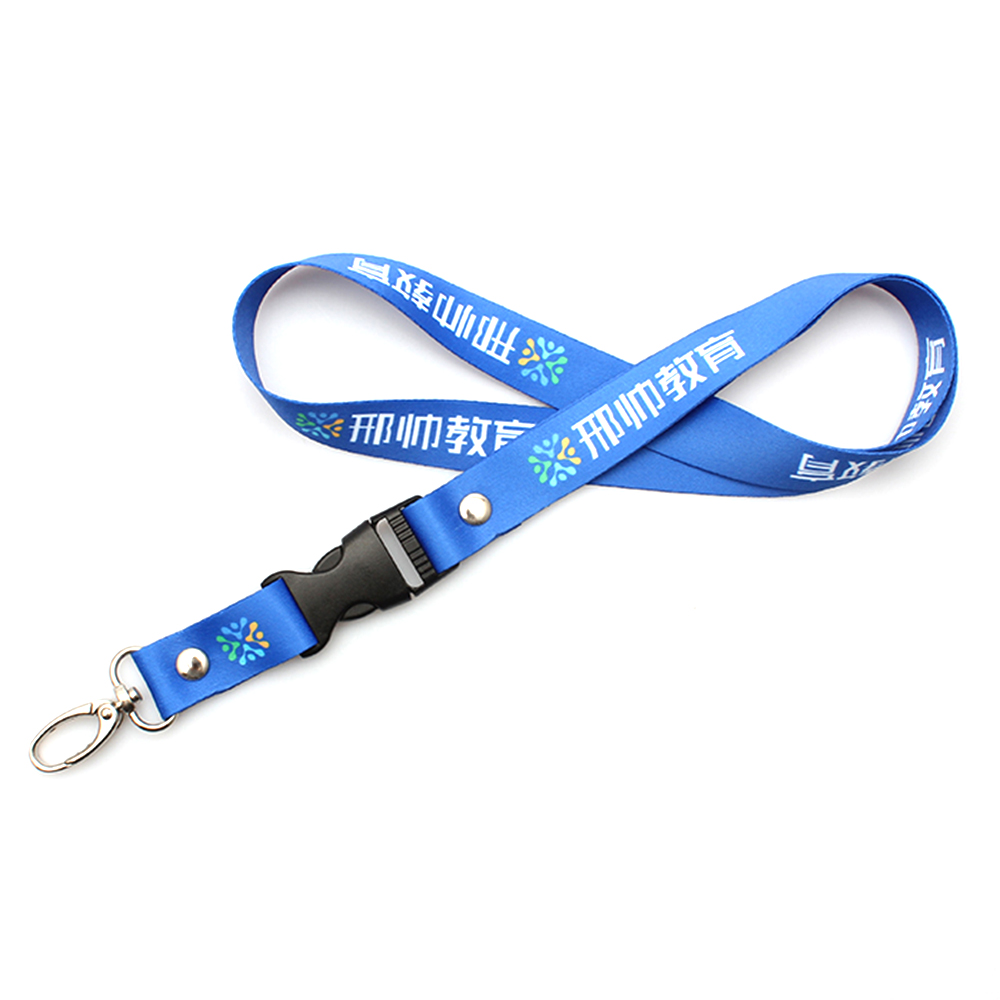 2019 new fashion high quality detachable plastic buckle sublimation OEM lanyard Featured Image