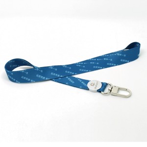 Recycled PET printed lanyards with logo custom