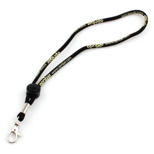 Factory OEM high quality personalized round lanyard for work/music/party