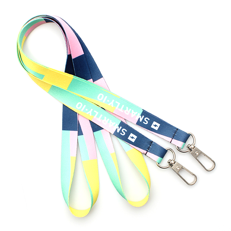 Printed Fashion no Breakaway Safety Lanyards Polyester Neck Strap Featured Image