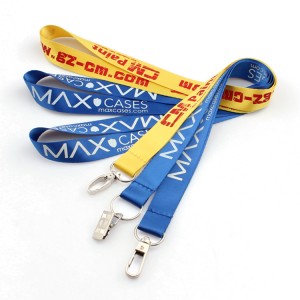 Cell phone neck strap lanyard with bull dog clip