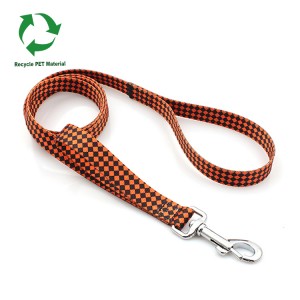 Organic RPET fashion training safety two handles dog leash customized