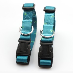 Factory quick release printed soft training dog collar with buckle