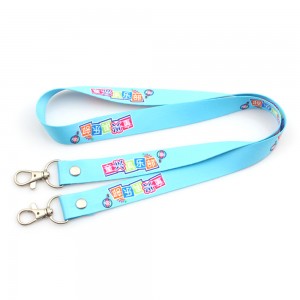 Super Various Styles Factory Price Custom safety neck Lanyard with double metal hook