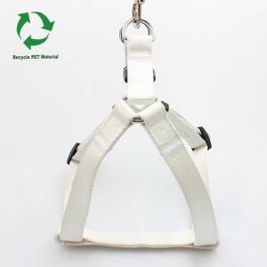 OEM ODM eco friendly RPET material recyclable blank dog harness pet