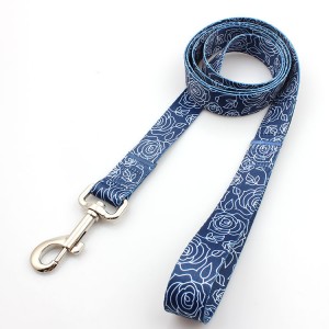 Wholesale polyester pet leashes for safety walking dog show leash