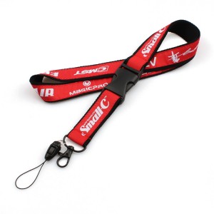 New style high quality cheap polyester double layer lanyard