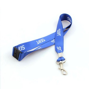 2019 custom heat transfer polyester lanyard with safety clip