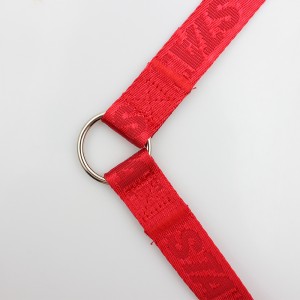 Eco friendly material woven custom logo double dog leash