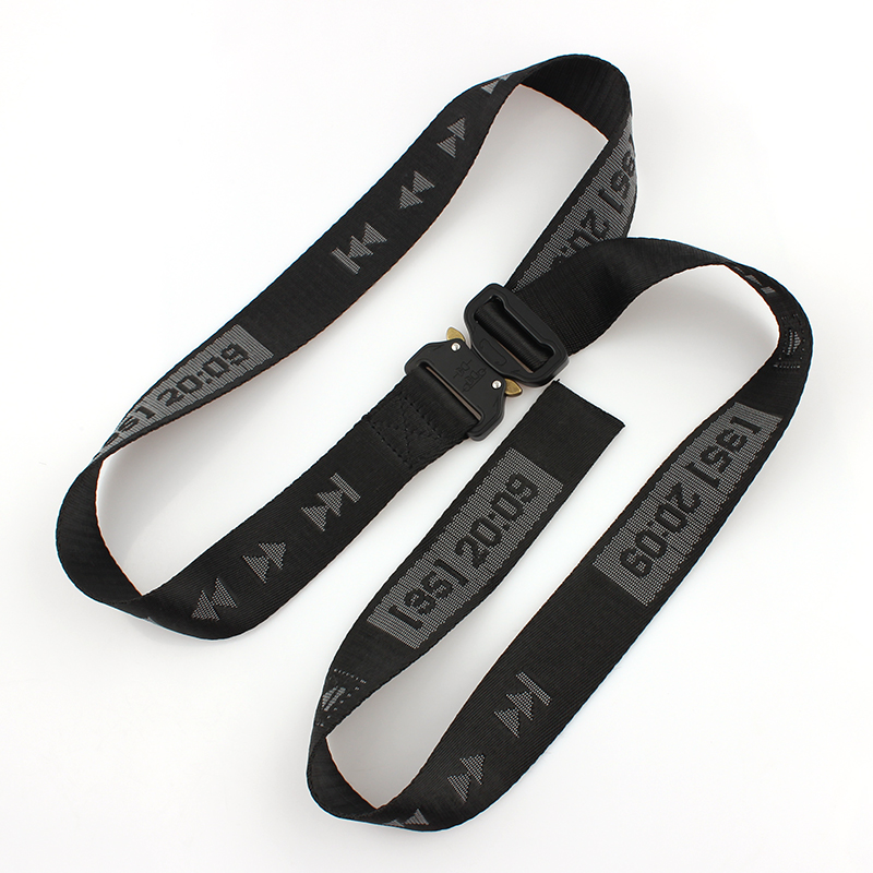 Woven fabric custom logo durable adjustable belt with high quality Featured Image