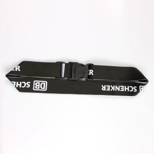 New arrival hot sale fashion woven luggage strap with retractable buckle