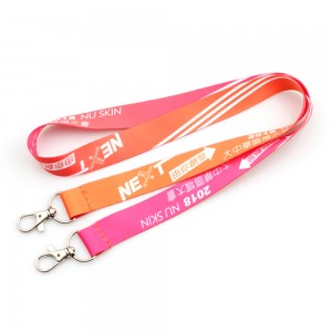 Super Various Styles Factory Price Custom safety neck Lanyard with double metal hook