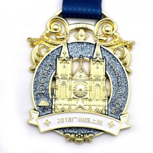 Customize zinc alloy gold sliver Medalllas custom medal mitart logo medalion