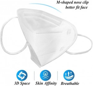 Disposable N95 cone shape dust face mask with /without value