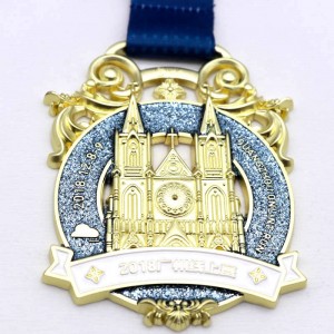 Customize zinc alloy gold sliver Medalllas custom medal mitart logo medalion