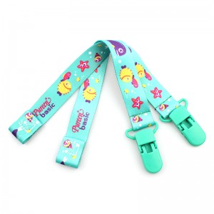 Wholesale Custom Logo Baby Pacifier Clip With Double-sided Paste