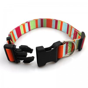 custom camouflage rpet printed personalized pet collars breakaway buckle