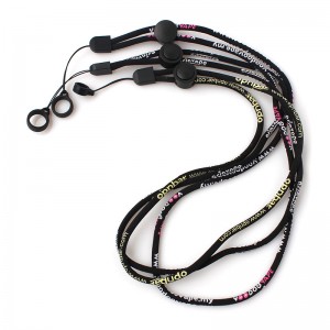 Wholesale custom adjustable woven round rope vape pen lanyards