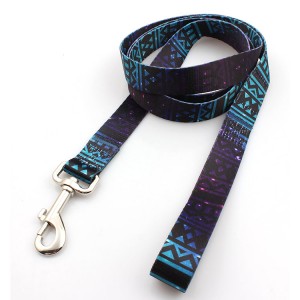 Factory sale soft fashionable multi pattern printed colorful dog leash