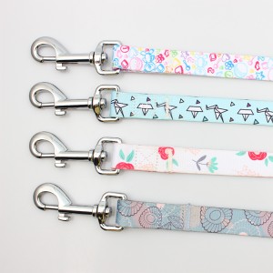 Wholesale private label printed free pet dog leash for training