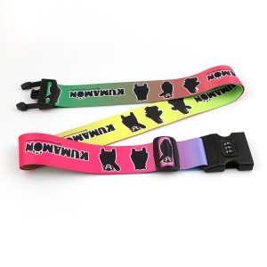 Safety excellent quality luggage strap with password combination lock