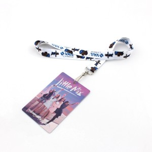 High end eco friendly recycle lanyard card holder necklace