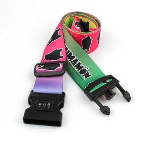 Safety excellent quality luggage strap with password combination lock