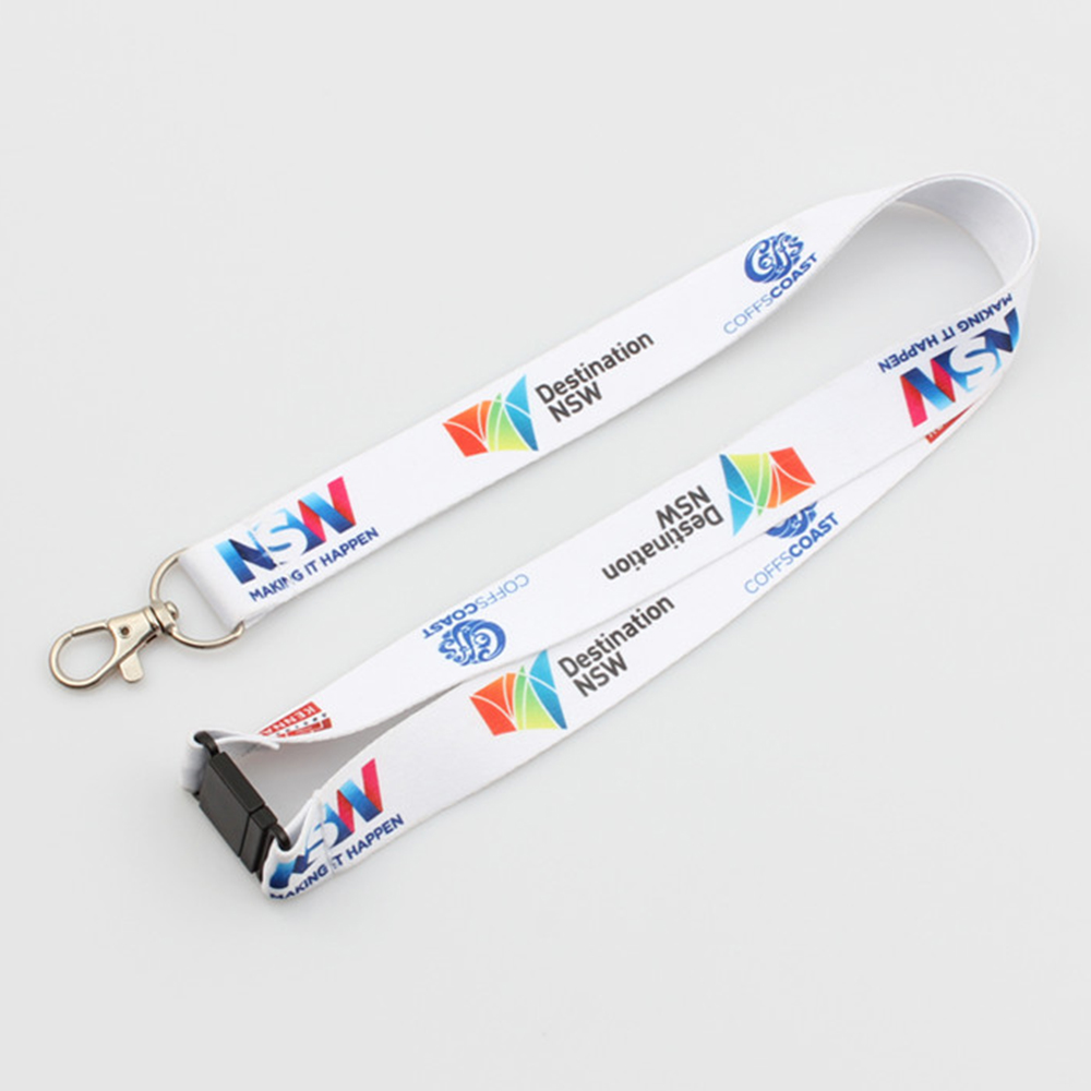 Custom dye sublimation key lanyard with safety release Featured Image