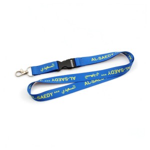Hot sale high quality custom logo polyester full color printing thin lanyards