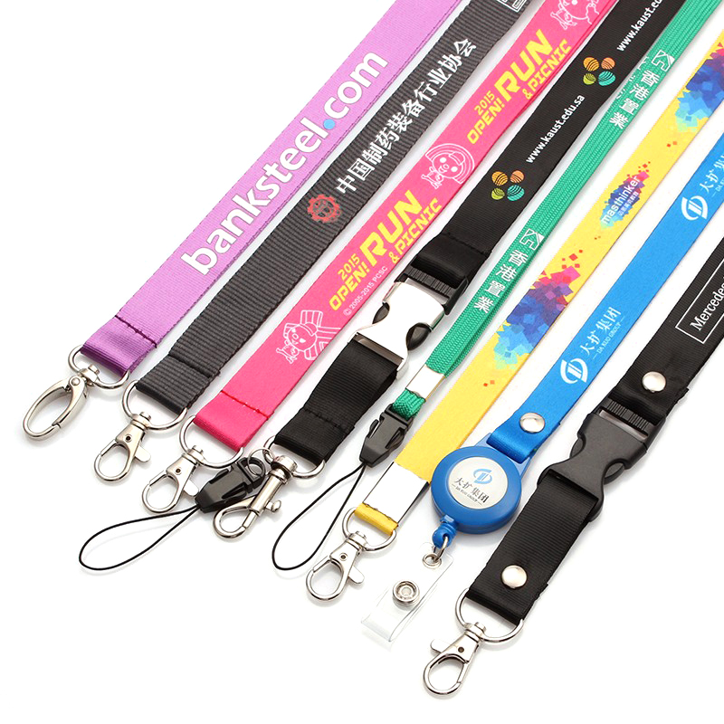 Wholesale-polyester-neck-lanyard-with-J-hook