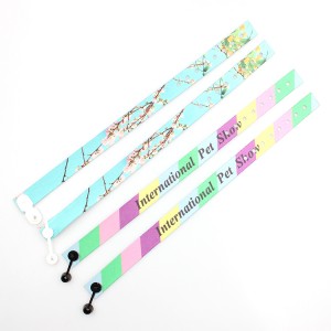 2019 New RPET recycled material print fashion wristband custom logo
