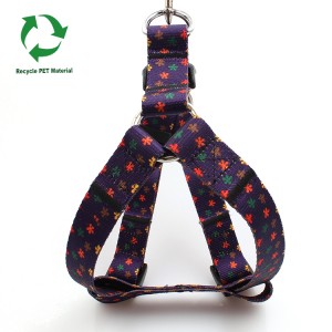 Recyclable RPET material service fashion dog harness pet