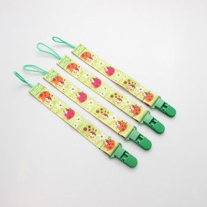 2019 custom baby chain dummy holder soother pacifier clips